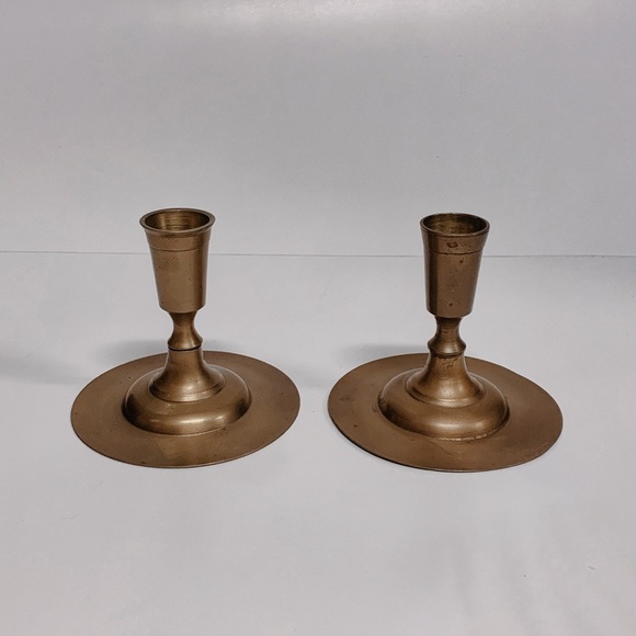 🎄Mid Century Modern Brass Candlestick Holders